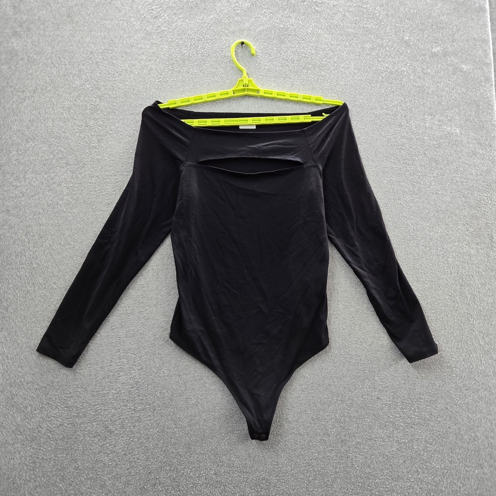 Abercrombie & Fitch‎ Women Bodysuit L Black Elastane Nylon Soft A&F Collection